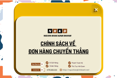 Quy định về các Đơn hàng Chuyển thẳng